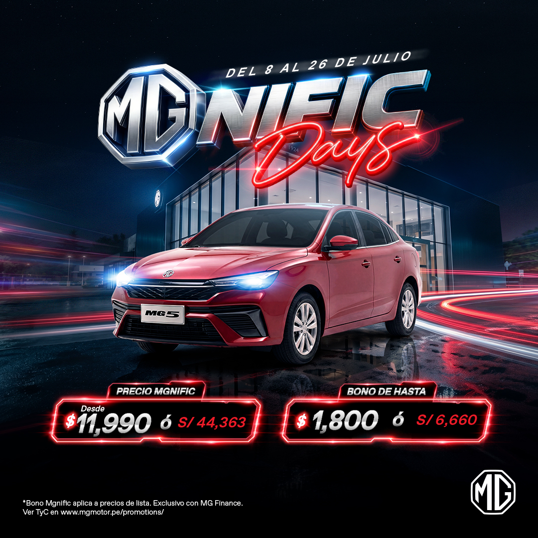 MG 5: Precio desde US$11,990 y bono de hasta US$1,800