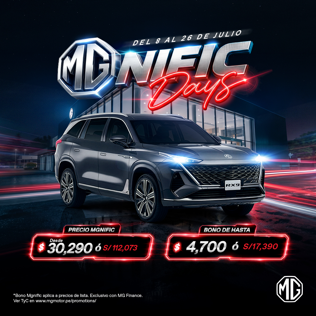 MG RX9: Precio desde US$30,290 y bono de hasta US$4,700