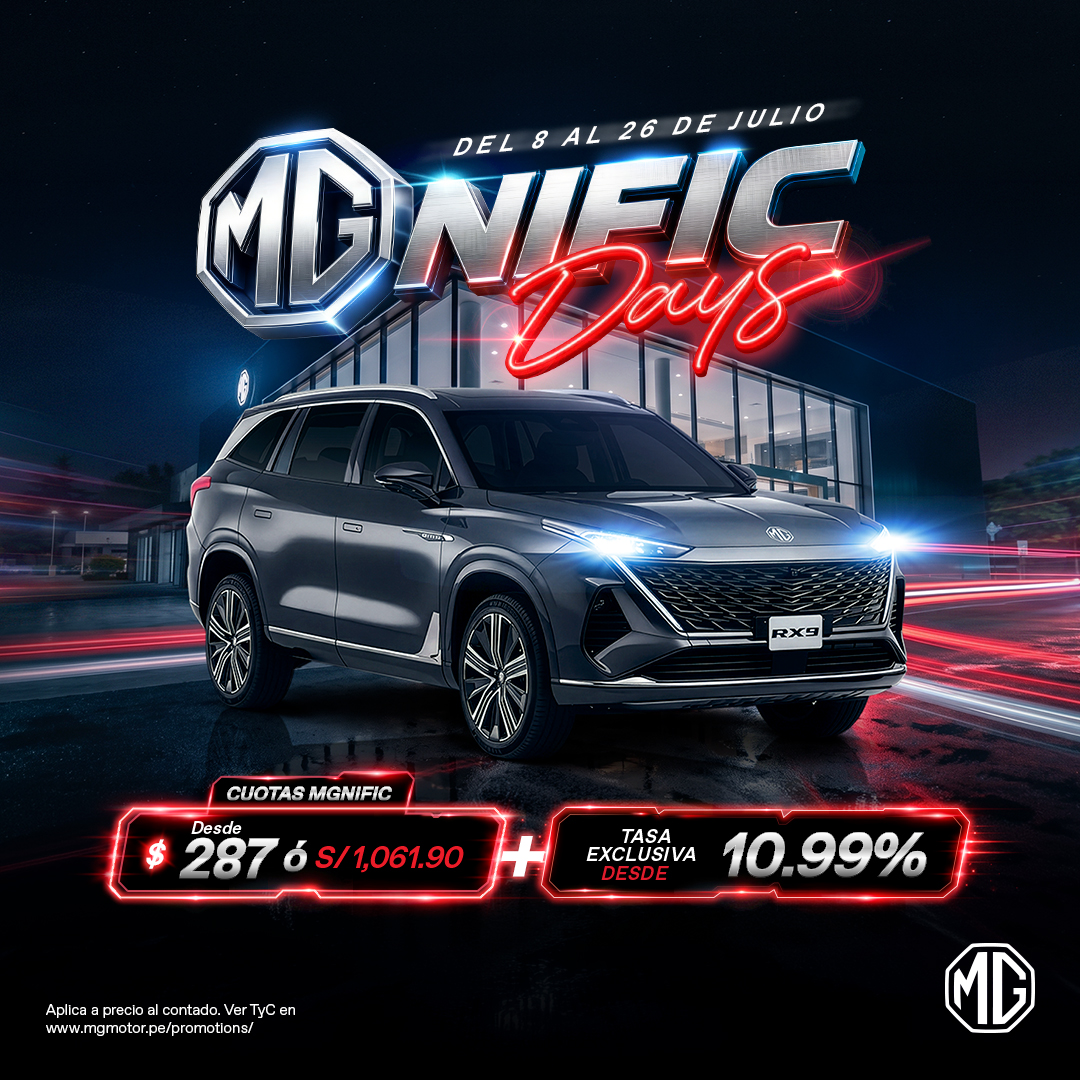 MG RX9: Tasa exclusiva desde 10.99%