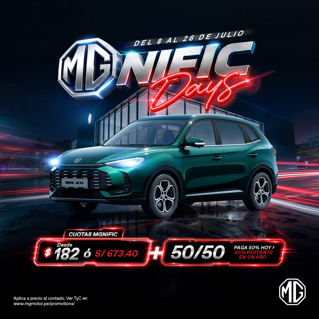 MG ZS: Cuotas desde US$182 o S/673.40 y alternativa 50/50