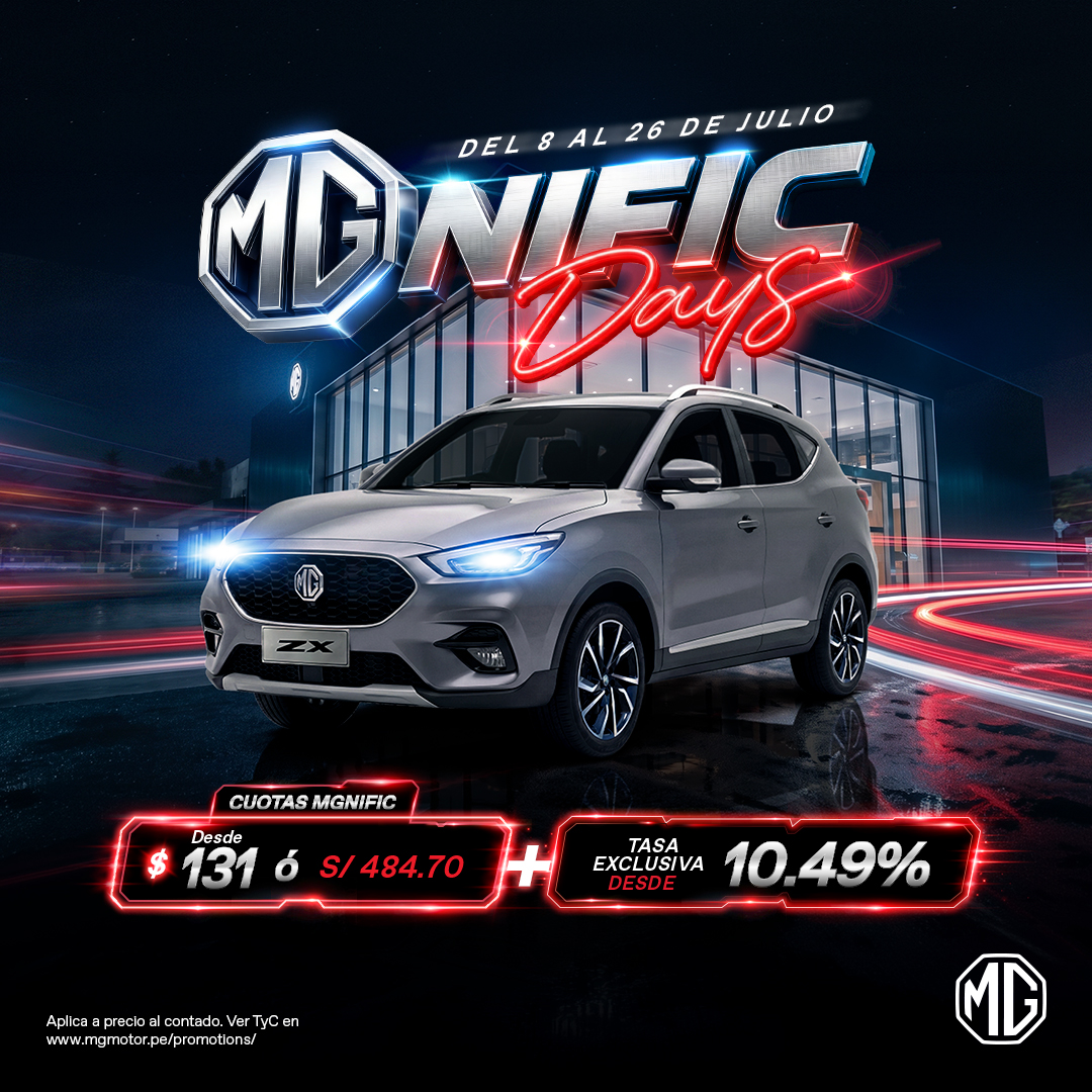 MG ZX: Tasa exclusiva desde 10.49%